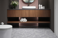 Piso Laminado Durafloor Ultra Linha Street - Padrão Agra Nogueira Caiena e Rosa Glamour