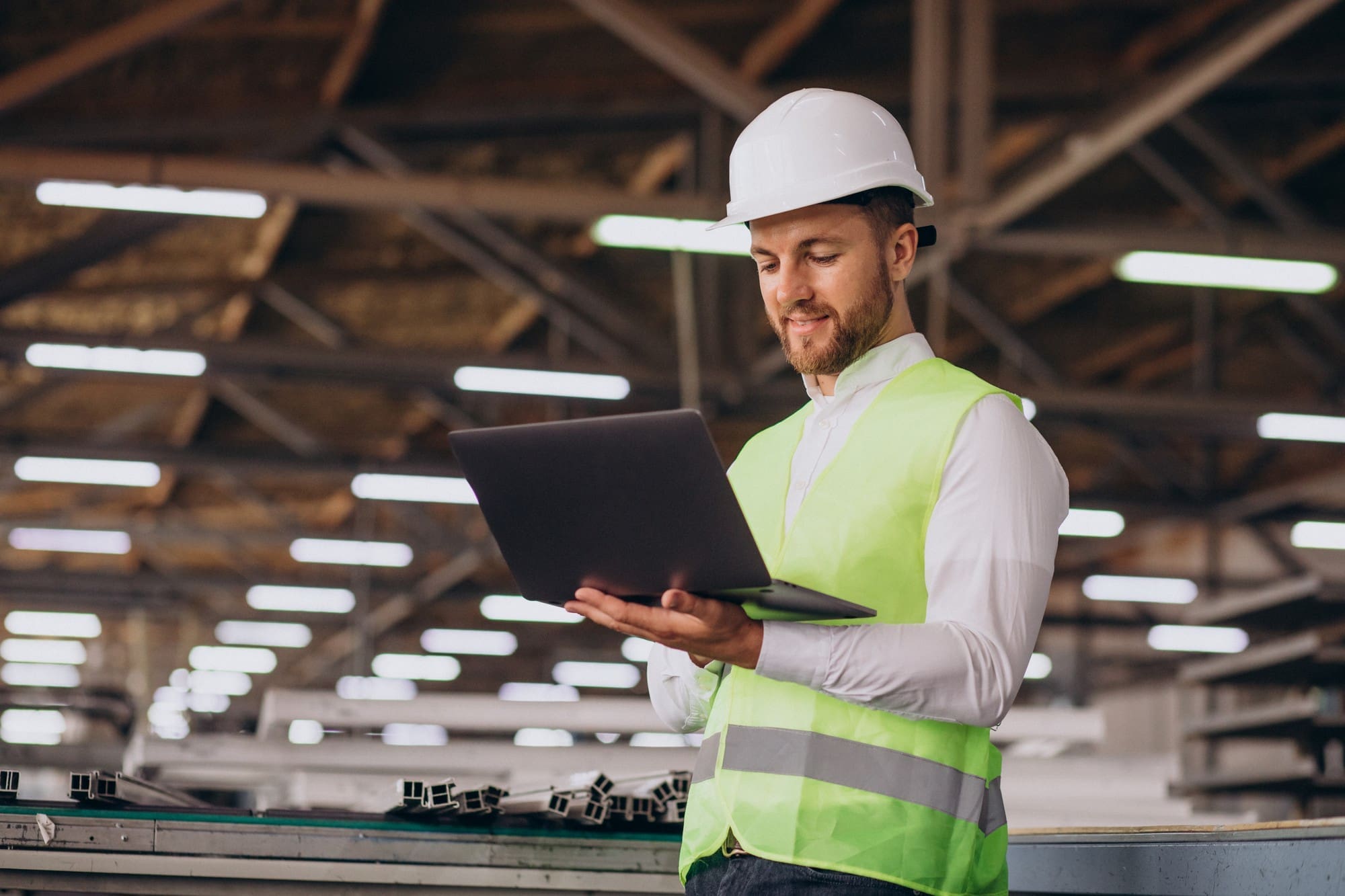 engenheiro civil mexendo no computador os desafios para a engenharia 4.0