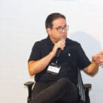 David Fratel responde a uma pergunta do público durante o Painel de Debates no Conexões C3.