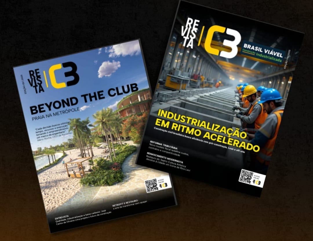 Revista C3 - 5° edição destaca Beyond the Club: inovação, lazer e sustentabilidade em Santo Amaro, São Paulo.