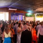 Executivos e líderes da construção civil em networking durante evento corporativo do C3 – O Clube da Construção Civil