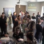Profissionais da construção civil fazem networking durante o 61° Almoço de Negócios C3 no Experience Lounge, em São Paulo.