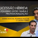 Mario Rocha, Rodrigo Rocha e Cassio Ferro, líderes da Rocontec, participam de conversa mediada por Lucedile Antunes sobre sucessão híbrida, cultura e inovação na construção civil, no programa C3 Talks.