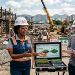 Engenheira da CBIC apresenta soluções inovadoras e sustentáveis para profissionais da construção civil em canteiro de obras, destacando materiais ecológicos e tecnologias para enfrentar as mudanças climáticas no Brasil.