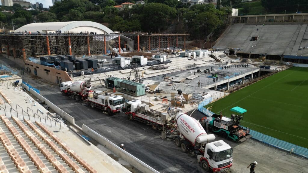 Concreto da Concreserv para a Arena Pacaembu